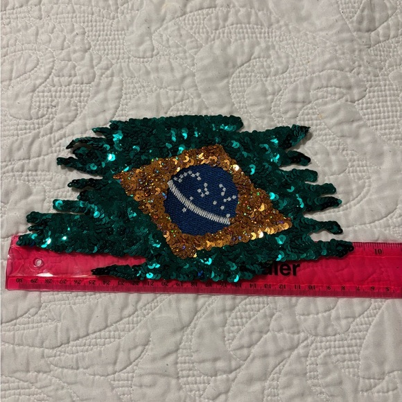 🇧🇷Sequin Brazil Flag Patch 🇧🇷 - Picture 4 of 8